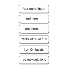 Iron On Name Labels for Clothing