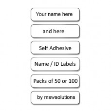 Self Adhesive Name Labels (Not for clothing)