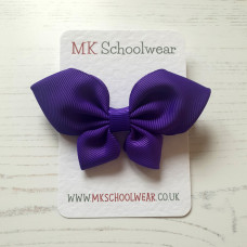 Large Butterfly Bow Bobble - Purple