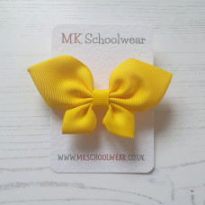Large Butterfly Bow Bobble - Yellow